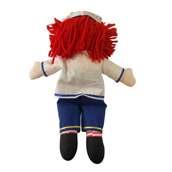 Raggedy Andy Plush Doll God Bless America Stuffed Animal Toy 16.5 in Tall Red Wh - Picture 4 of 4